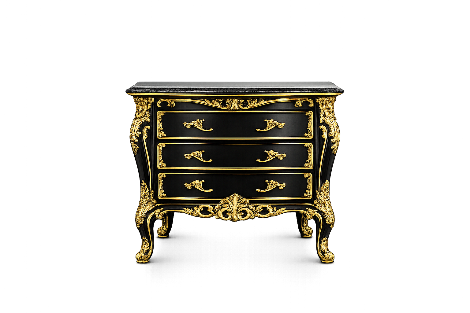 Black Gold French Dresser
