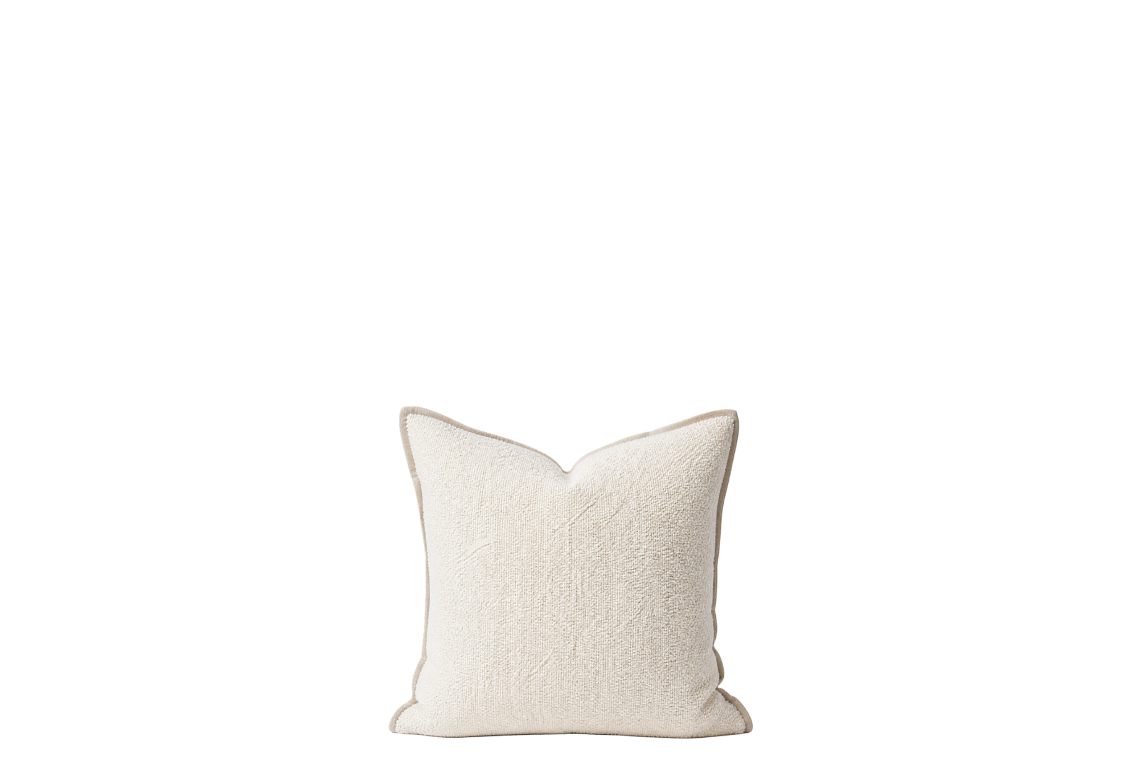 Ivory Bouclé Throw Pillow