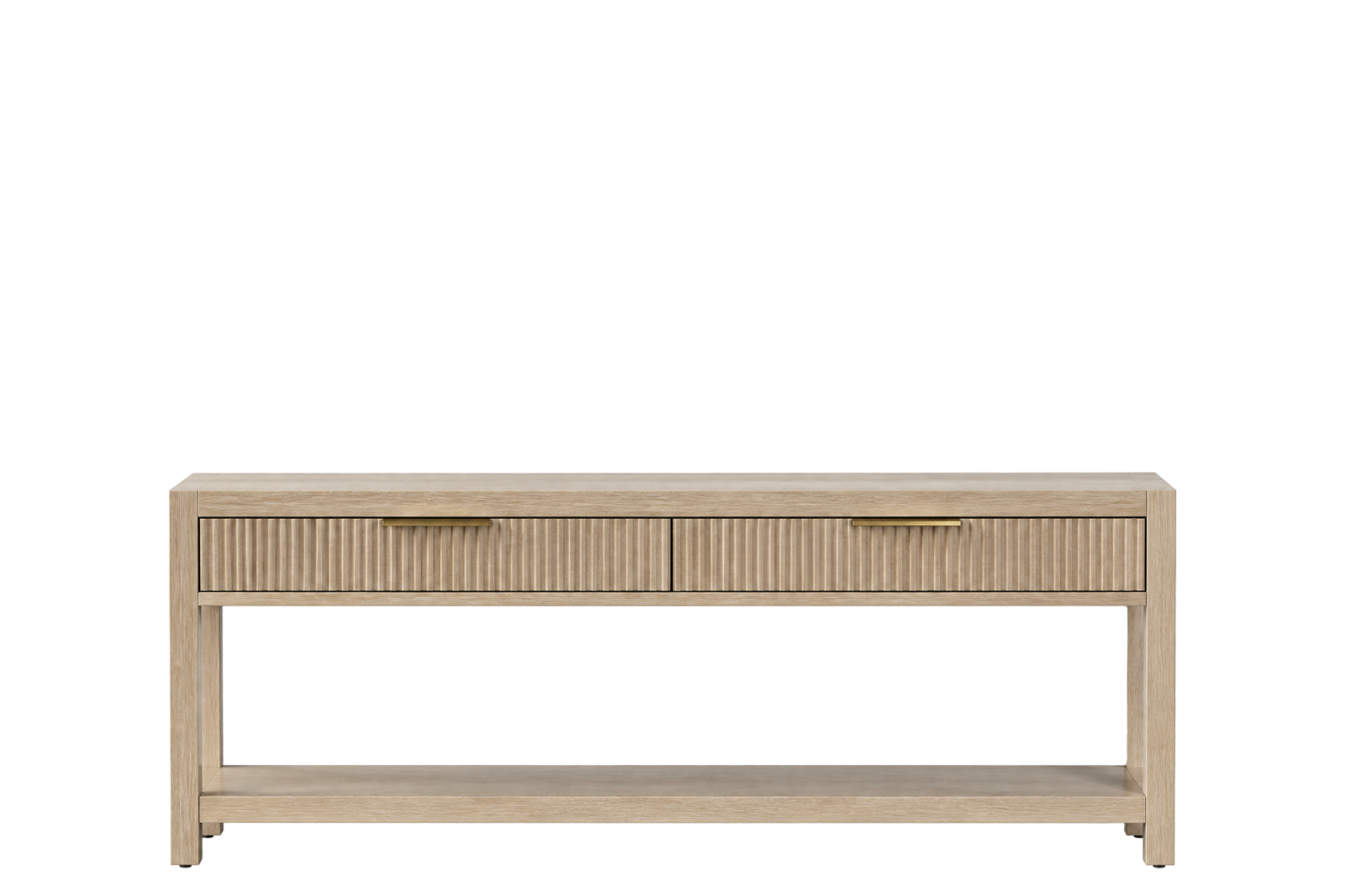 White Oak Fluted Console Table