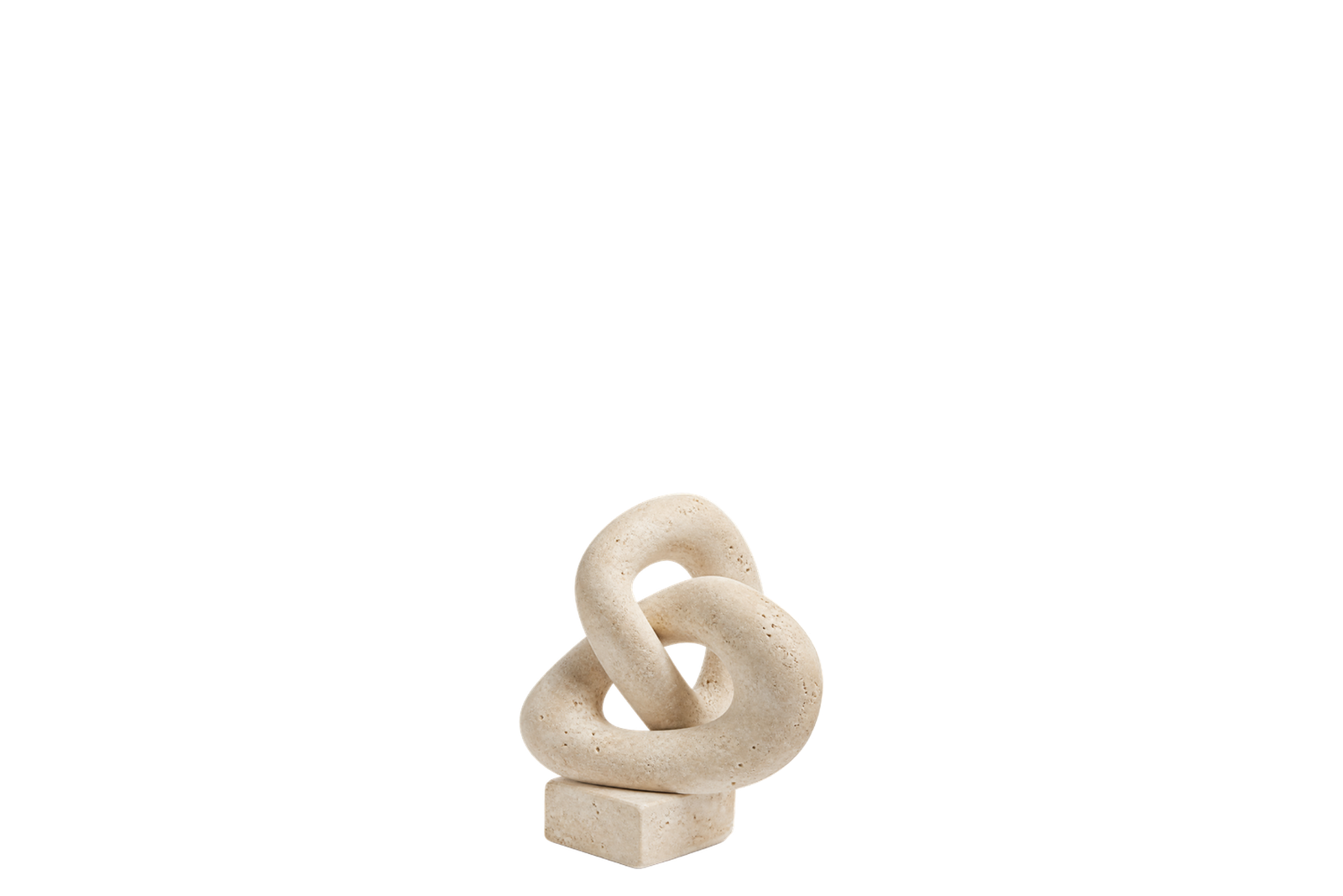 Travertine Knot Sculpture