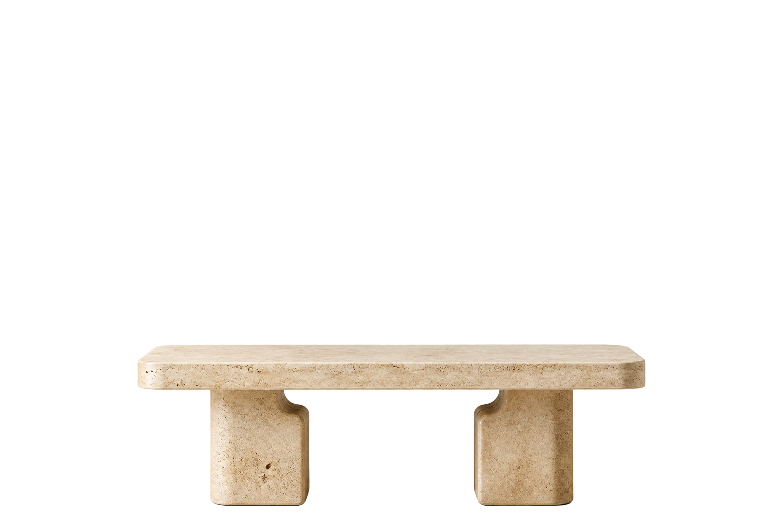 Travertine Round Coffee Table