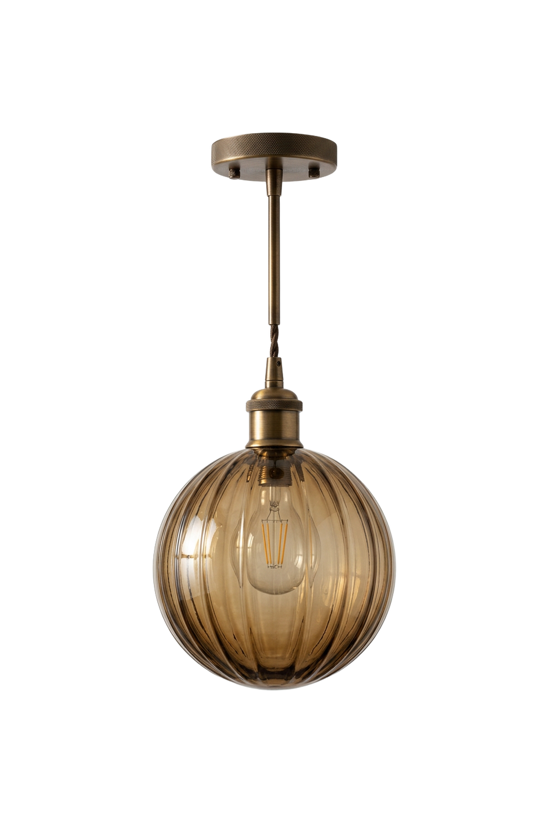 Brass Tiered Chandelier