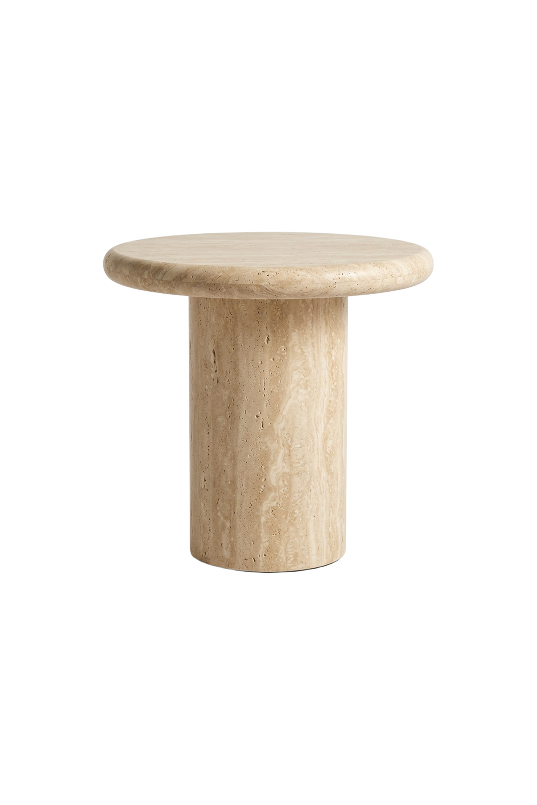 Brass Column Side Table